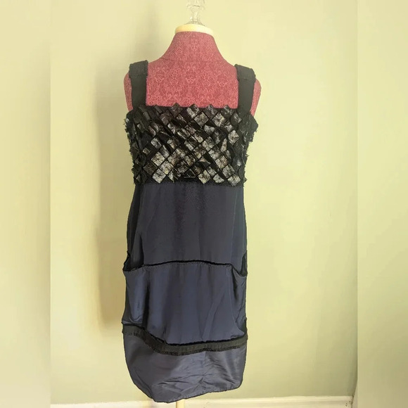 Bottega Veneta Navy Sheath Dress EU 44